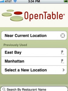 open table