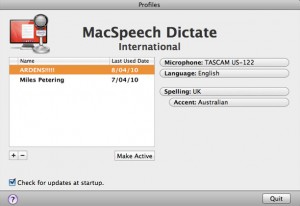 MacSpeech Dictate International